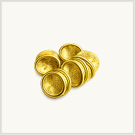 Six spare gold filters