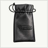 One black carry pouch
