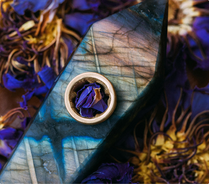 Two naturally unique Labradorite pipes